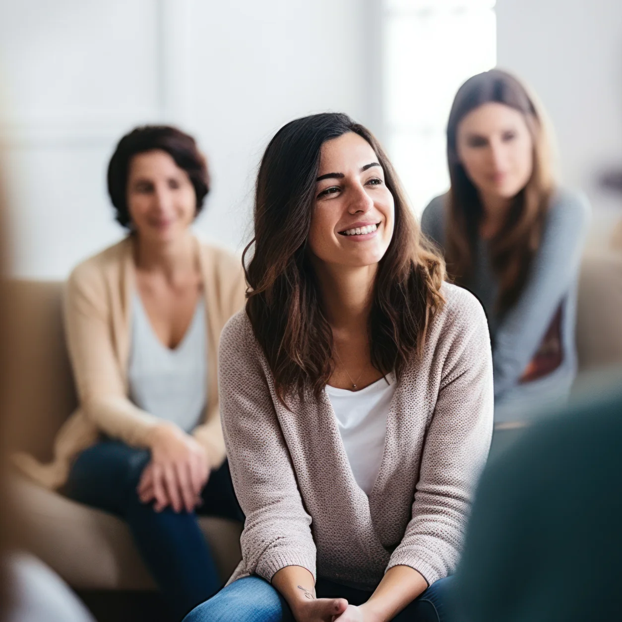 Personas participando en un Taller de Constelaciones Familiares en Zēntrum Madrid.