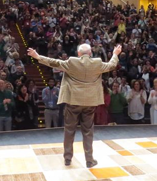 Despedida de Bert Hellinger en Ávila en el 2016.